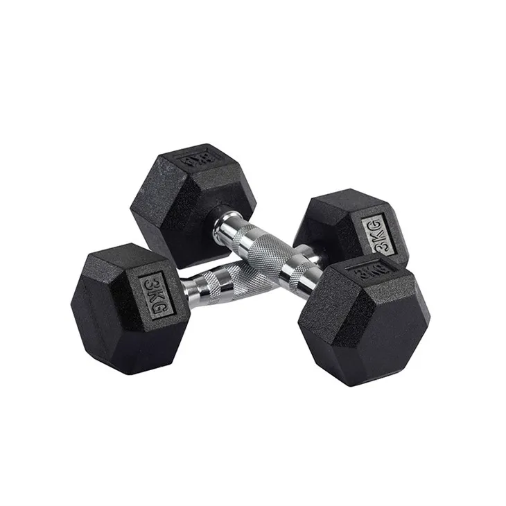 China Rubber Coated Hex Dumbbell Set  Supplier